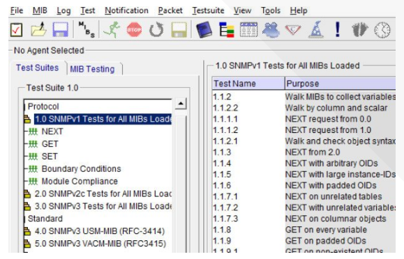 SNMP test suite tester SNMP trap SNMP Conformance IWL